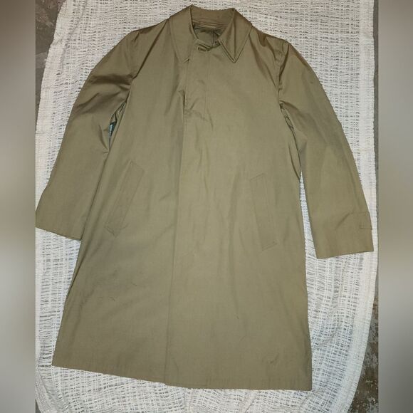 60s Vintage London Fog Maincoats Trench Coat no liner 42 Reg. rain coat trendy